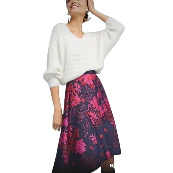 Anthropologie Eva Franco Floral Skirt - Picture 1 of 6